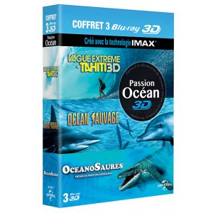 Image de Coffret 3D - Vague extr&ecirc;me + Oc&eacute;an sauvage + Oc&eacute;anoSaures