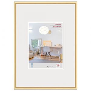 Walther design Cadre photo walther design doré 40 x 60 cm avec verre d’art, cadre en plastique New Lifestyle KVX460G