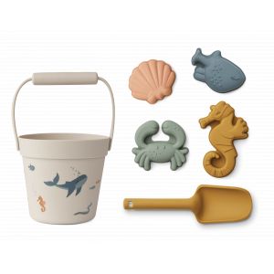 Liewood Lot de jouets de plage Dante Sea creature sandy (6 pièces)