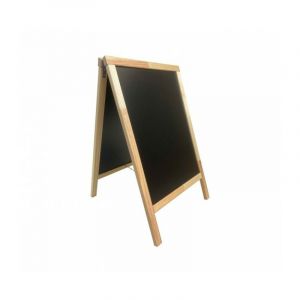 Chevalet stop trottoir avec cadre bois brut dimensions 90 x 55 cm - Brut