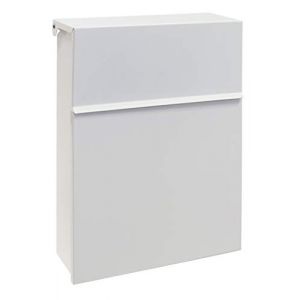 ARREGUI Figure E6701 Boîte aux Lettres Individuelle en Acier, Taille M (Courrier Format A4, Magazine), avec Serrure Protégée, Boîte aux Lettres Murale, Anti-Pluie, Facile à Installer, Blanc