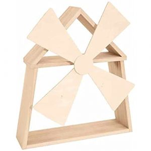 Artémio Etagère en Bois Moulin - 37,5 x 10 x 41,5 cm