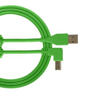 UDG U95004GR câble audio USB 2.0 A-B coudé vert 1 mètre