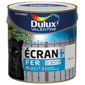 Image de Dulux Valentine Peinture fer brillant écran+ 2 L - gris clair - Peinture antirouille, Peinture métal