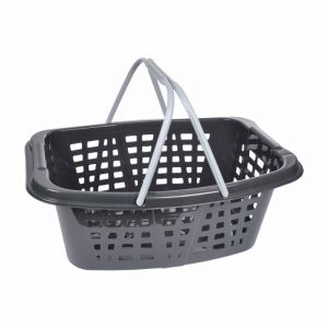 Image de Panier à Linge double Anses 26l Anthracite Prix Gris