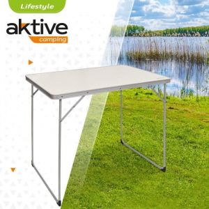 Folding Table Colorbaby Beach White 80 x 60 x 70 cm