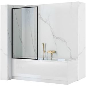 Réa Pare-baignoire paroi de douche lagos fix 80 black