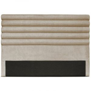 Tête de lit en tissu beige LUCA 160 cm