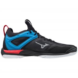 Mizuno Mirage 3, Chaussure de Handball Mixte Adulte, Black/White/Diva Blue, 45 EU