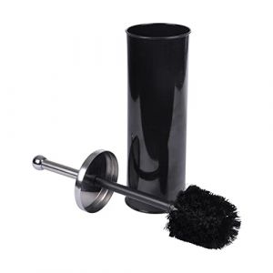 Douceur d'Intérieur Brosse WC en metal coloris uni, Etain, Noir, (0) 9.5 x 37 cm