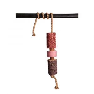 Jouet pour cheval en bois relaxant pour cheval avec pierre &agrave; sel Grooming Deluxe