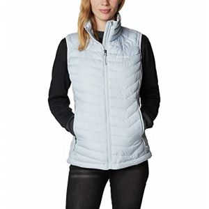 Columbia Women's Powder Lite Vest - Gilet synthétique taille L, gris/noir