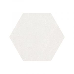 Seine Hexagono Blanco - Carrelage Hexagonal Grand Format Aspect Pierre