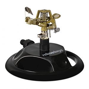 Relaxdays Arroseur de Jardin, Pratique pour irriguer Les Surfaces allant Jusqu’à 450 m², portée 12 m, 360°, Noir