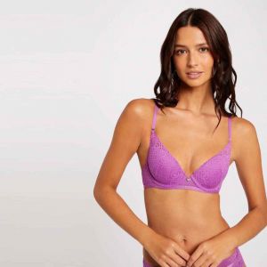Soutien-gorge ampliforme coque moulée violet Gwen