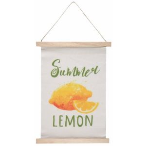 Ruedelafete Kakemono Fanion CITRON à suspendre 33 x 45,5cm