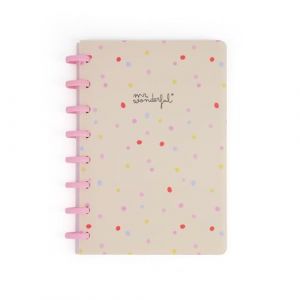 Mr. Wonderful Carnet A5 - Topos - Couverture en plastique avec un joli imprimé - 160 pages lignées