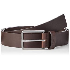 Image de Calvin Klein Ceinture Jeans Essential en cuir marron foncé