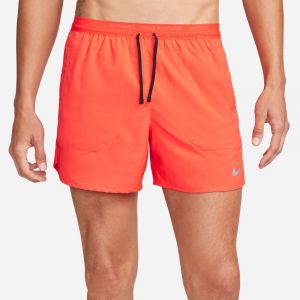 Nike Stride 5in Short De Running Hommes-Rouge,Noir, Taille XXL