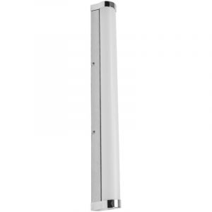 Ledvance ORBIS Tube miroir/applique muraavec LED, verre d&eacute;poli/chrome, 12W, 1200lm, dimmable, 3000/4000K, diam&egrave;tre 60cm, protection IP44 contre les corps &eacute;trangers/projections d'eau