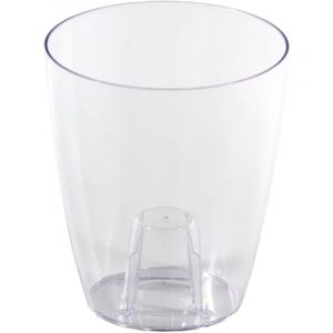 Prosperplast - Pot de Fleurs 2,4L coubi orchid 160x160x183 mm – Transparent - Transparent