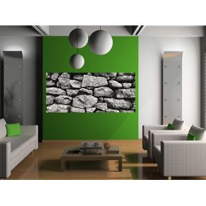 AG Design &ndash; Papiers Peints intiss&eacute; &ndash; Pierres Noires &ndash; Tapisserie Photo &ndash; Poster Photo g&eacute;ant &ndash; 202 x 90 cm &ndash; 1 l&eacute;s &ndash; FTNH 2720