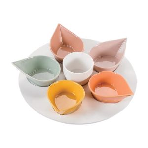 Table passion Service apéritif pétale 7 pièces