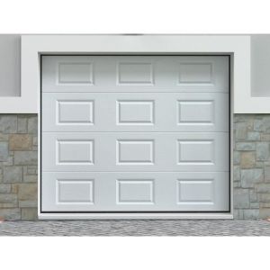 Porte de garage sectionnelle à cassette blanc avec moteur Somfy - CAOPAS