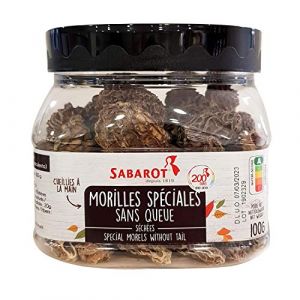 Sabarot Morilles spéciales sans queue séchées pot de 100g