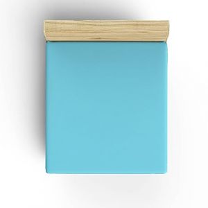 Drap housse individuel 90x200 Turquoise