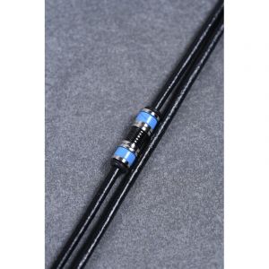 Bracelet souple moo en acier 316l avec turquoise bleu turquoise