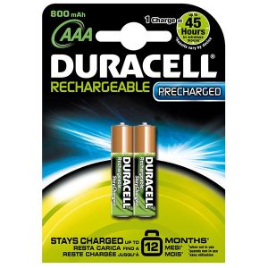 Duracell Recharge Ultra AAA 850mAh 2 pièces 1,2V