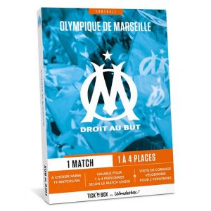 Wonderbox Tick&Box - Coffret Cadeau Places Match Football Olympique de Marseille