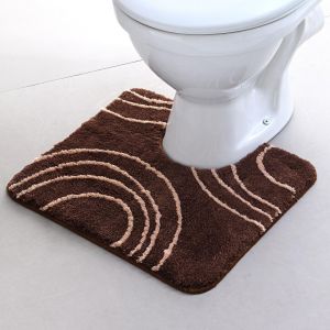 Tapis contour WC SPIRALE - marron