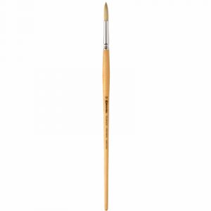 Escoda Pinceau Clasico en soies de porc Chungking, pointe ronde, série 5131 - Taille 12 - Largeur : 6,90 mm