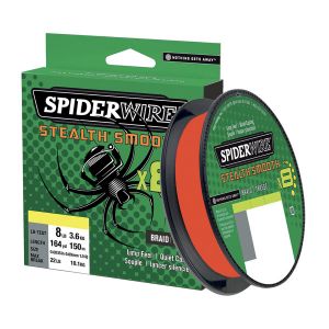 Spiderwire Tresse 8 Brins Stealth Smooth8-0.06mm - 5.5Kg - 150m - Code Red - 1515680