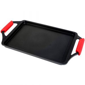 Plaque à rôtir à induction antiadhésive en fonte d'aluminium Wecook Ecostone 43x25cm