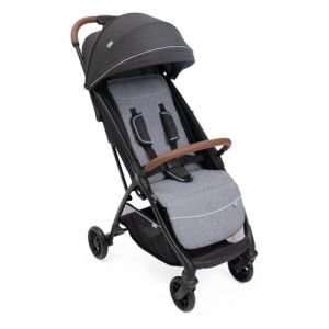 Chicco Glee Poussette légère, pratique et légère, fermeture automatique, siège large et confortable, roues de haute qualité, dossier réglable, canopy solaire, jusqu'à 22 kg, Gris