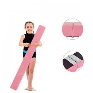 Coast Poutre d'équilibre pour enfants - pliable - 210 x 10 x 6,5 cm - Rose