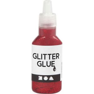 Image de Creotime Colle à paillettes 25 ml - Rouge