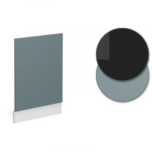 Fa&ccedil;ade R-Line, Bleu-gris, 45 cm sans plan de travail Vicco