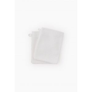 Monoprix Maison Lot de 2 gants de toilette, 15x21cm, coton GOTS, OEKOTEX