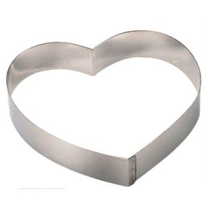 De Buyer 3077.16 - Cercle Coeur en inox (16 cm)
