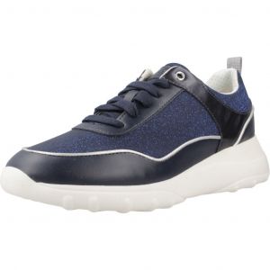 Geox Femme D Alleniee B Basket, Bleu Marine, 38 EU