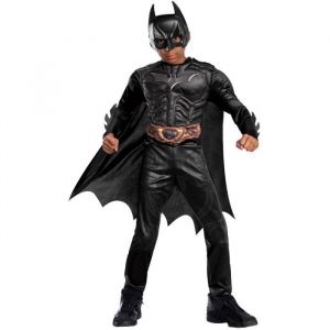 Rubie's DC Officiel - BATMAN DARK KNIGHT - Déguisement de Luxe pour Enfants - Costume avec Combinaison à Manches Longues, Cape et Masque - Pour Halloween, Carnaval, Noël