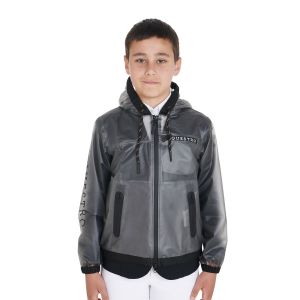Veste imperméable à capuche zippé enfant Equestro