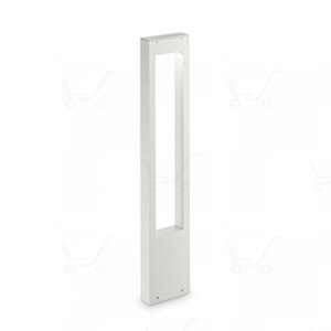 Ideal lux Borne extérieure contemporaine Vega Blanc 01 Aluminium 136035