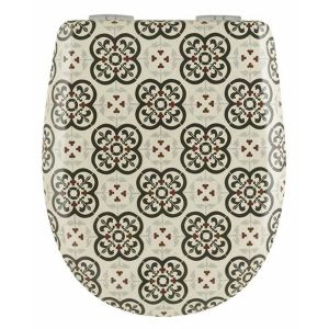 Olfa Abattant de toilette - Bois Reticule - Ariane Belleville Descente Assistee Declipsable - Belleville