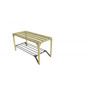 Pergola bois labellis&eacute;e FSC &bull; 2m x 5m &bull; ind&eacute;pendante &bull; sens profondeur.