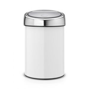 Brabantia Poubelle Touch Bin 3L - Couleur - Blanc